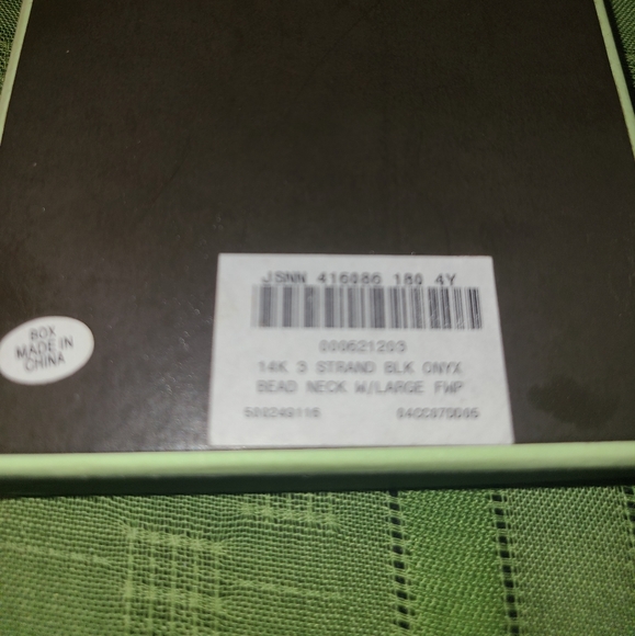 Ross Simons 14K 3 Strand Blk Onyx Bead Prl Necklace w/Large FWP w Earrings - Picture 4 of 8